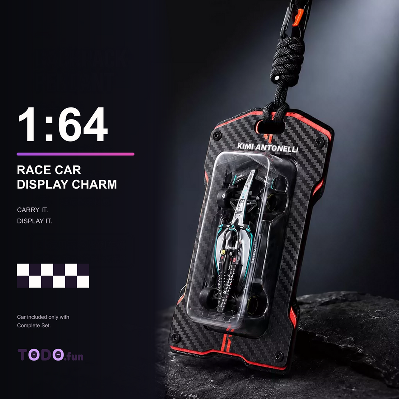 1:64 Race Car Display Charm & Stand blind box collectible