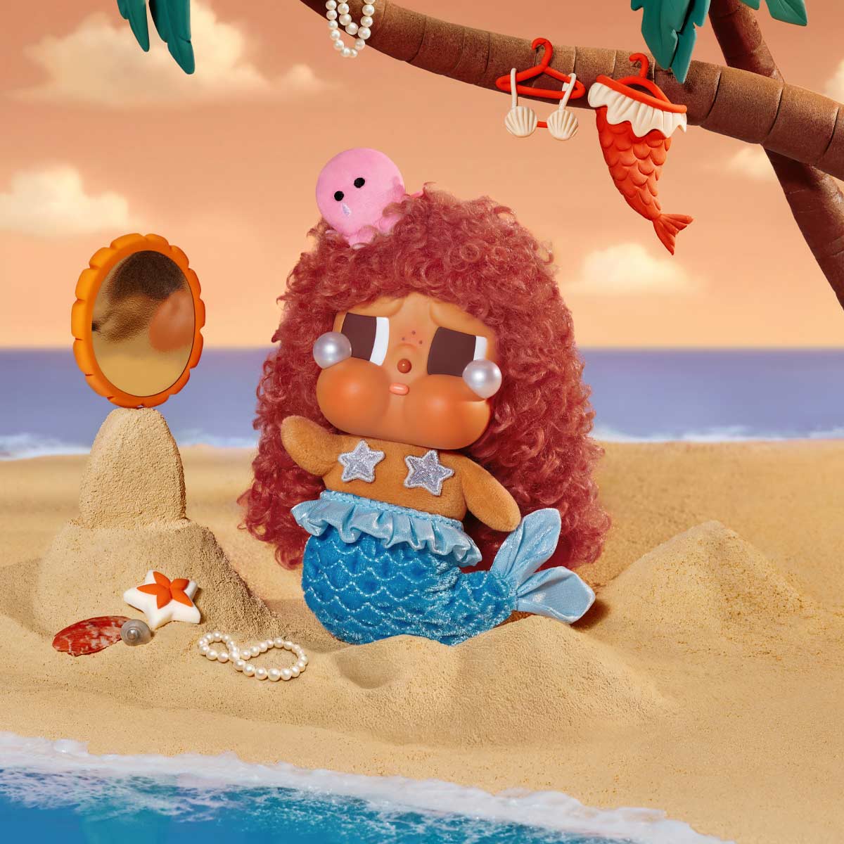 CRYBABY Vacation Mode On Series-Vinyl Plush Pendant Blind Box - Secret Figure