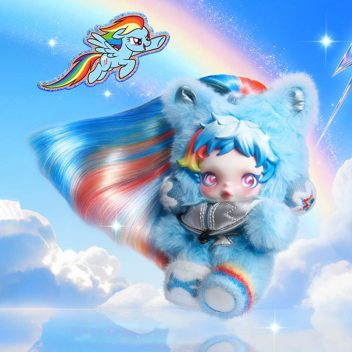 SKULLPANDA × My Little Pony Series Plush Doll Pendant - Figure 184414