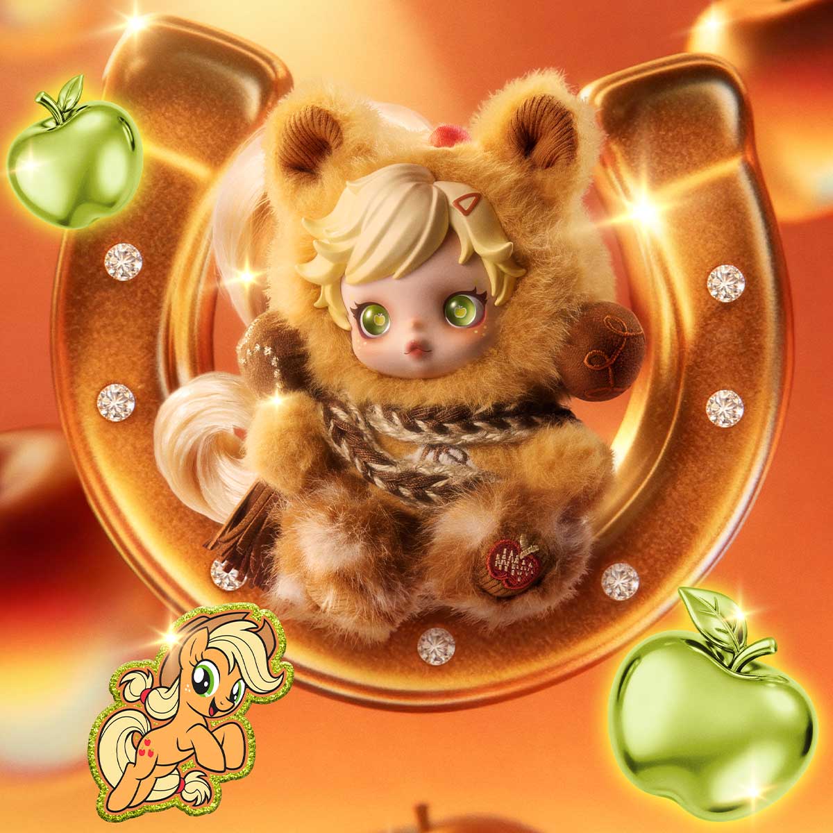 SKULLPANDA × My Little Pony Series Plush Doll Pendant - Figure 184414