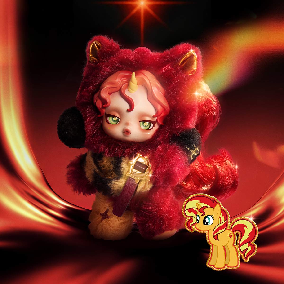SKULLPANDA × My Little Pony Series Plush Doll Pendant - Secret Figure