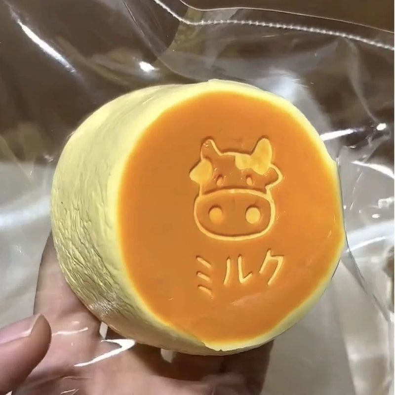 Charcoal Milk Pudding Silicone Squishy blind box collectible