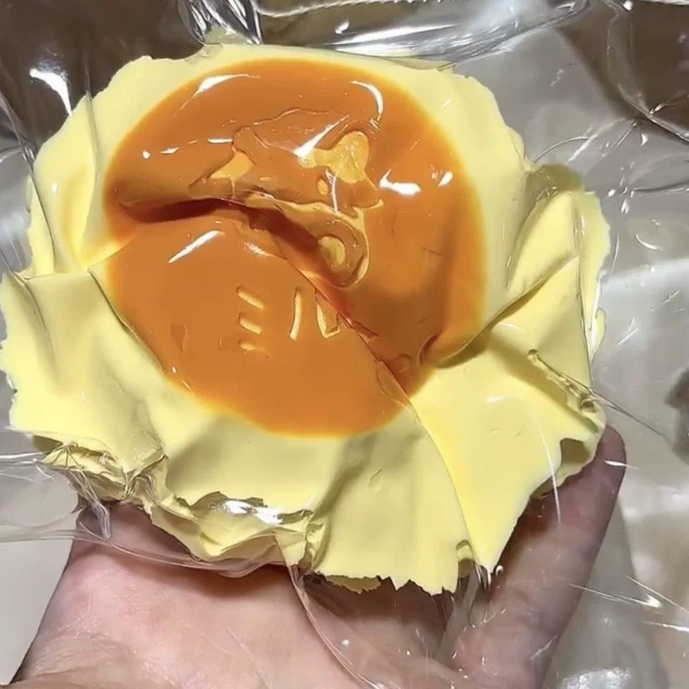 Charcoal Milk Pudding Silicone Squishy